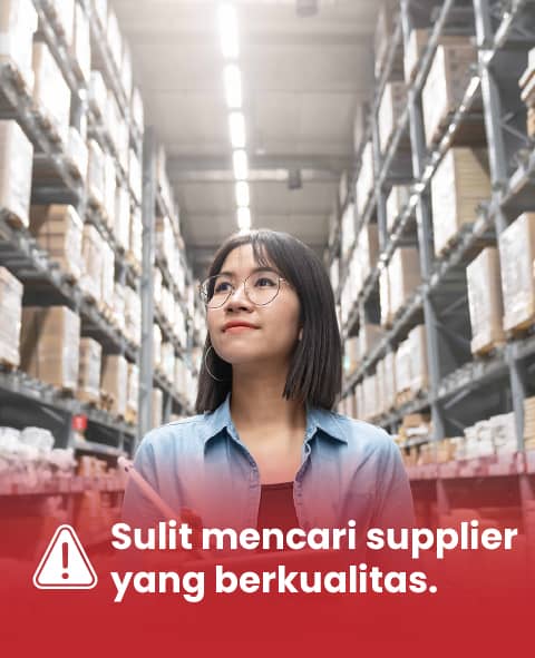 Barang di gudang supplier