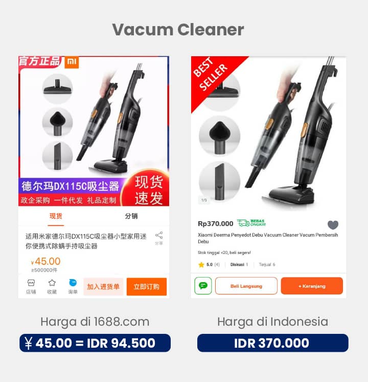 Perbandingan harga kursi gaming di marketplace China dan Indonesia