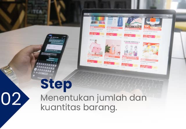 Proses jasa belanja - menentukan jumlah dan kuantitas barang