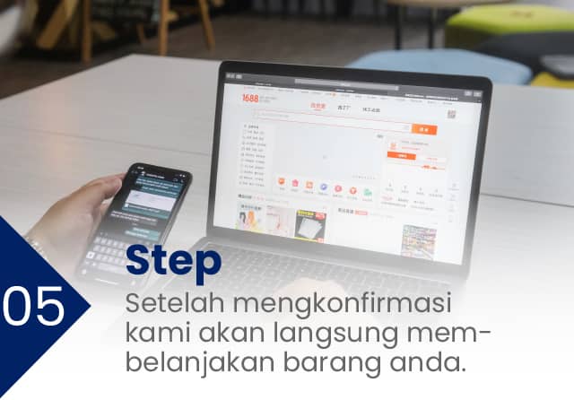 Proses jasa belanja - setelah mengkonfirmasi kami akan langsung membelanjakan barang Anda