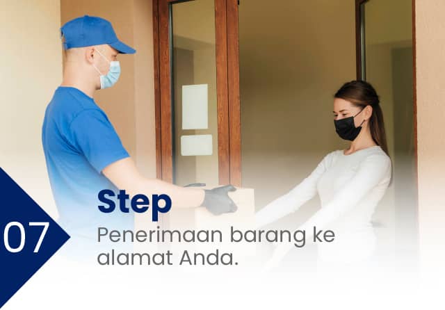Penerimaan barang ke alamat Anda