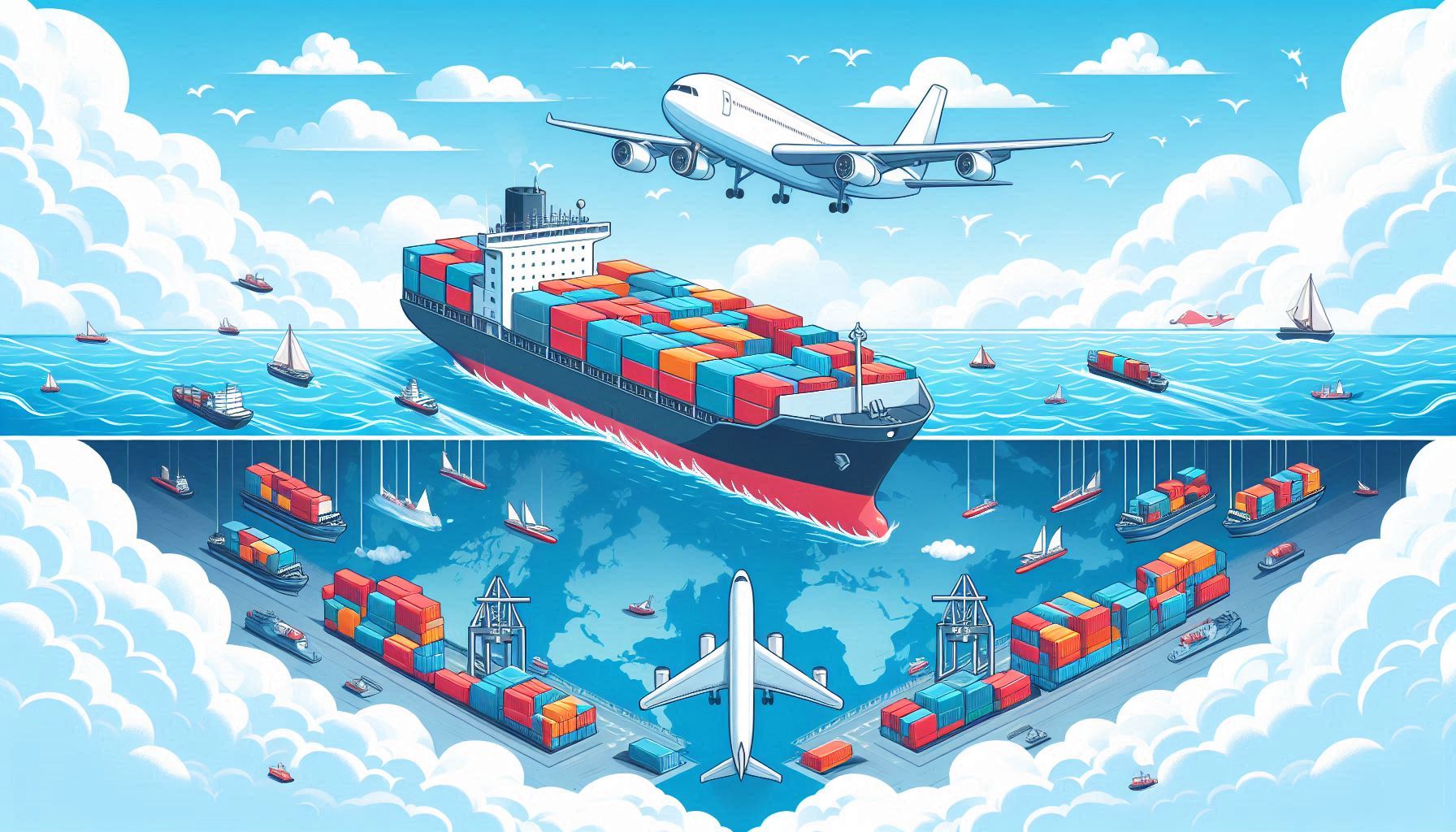 Perbedaan Metode Impor Sea Freight vs Air Freight